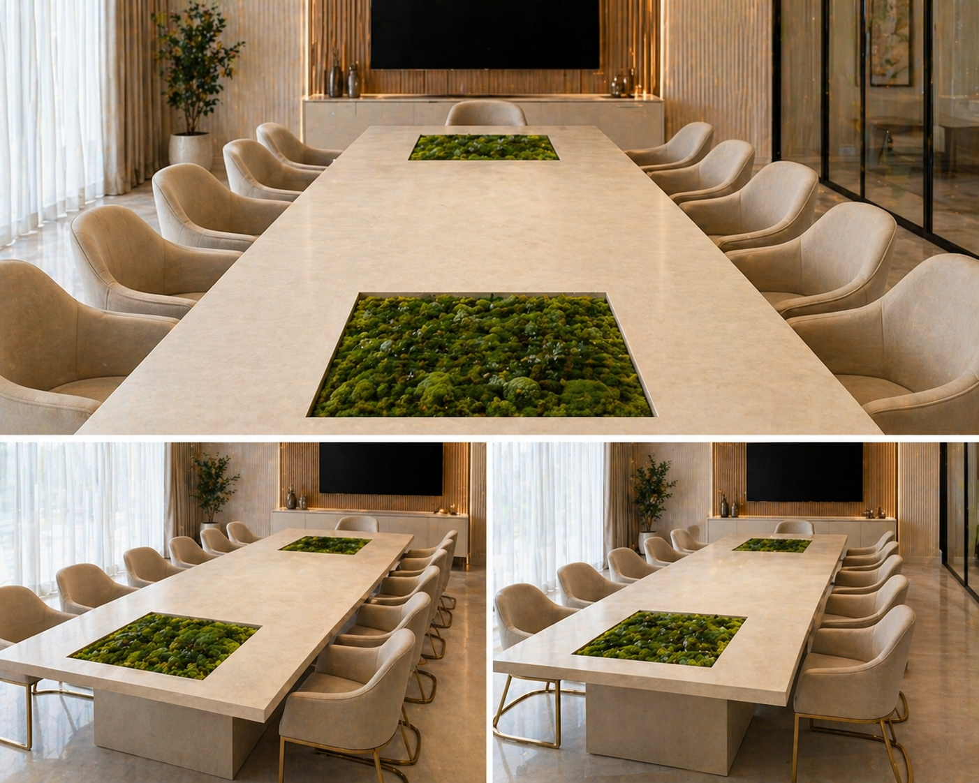 Bespoke preserved moss interior project